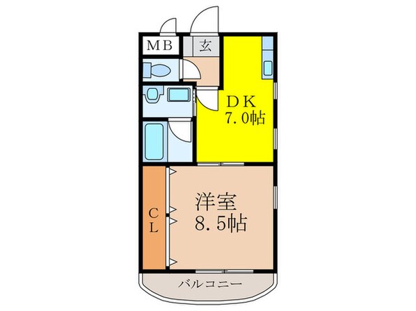 アスクコートの物件間取画像